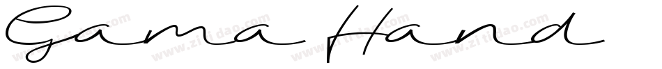 Gama Hand字体转换